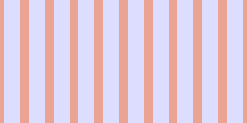 #bdbdff (50%), #eba393 vertical lines, twenty-eight pixels wide, fifty-two pixels apart