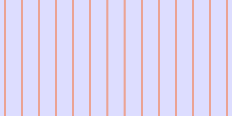 #bdbdff (50%), #eba393 vertical lines, seven pixels wide, fifty-two pixels apart