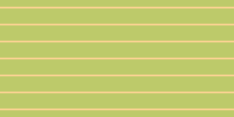 #bdca6a, #fcd393 horizontal lines, six pixels wide, fifty-two pixels apart