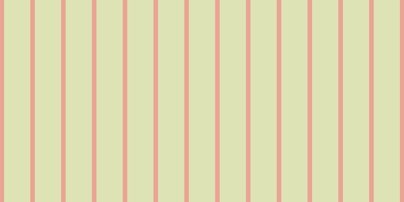#bdca6a (50%), #eba393 vertical lines, nine pixels wide, fifty-two pixels apart