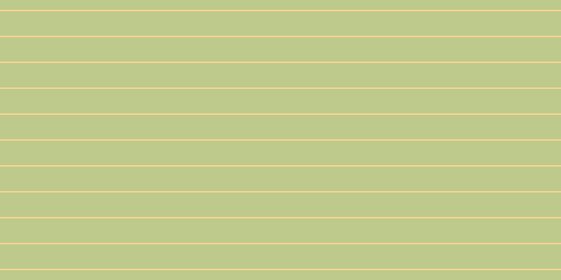 #bdca8b, #fcd393 horizontal lines, two pixels wide, thirty-five pixels apart