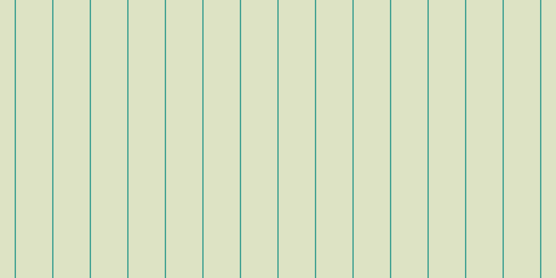 #bdca8b (50%), #46a393 vertical lines, two pixels wide, fifty-two pixels apart