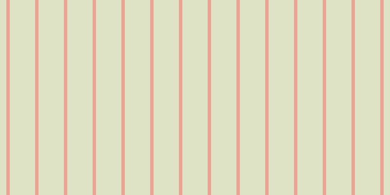#bdca8b (50%), #eba393 vertical lines, seven pixels wide, fifty-two pixels apart
