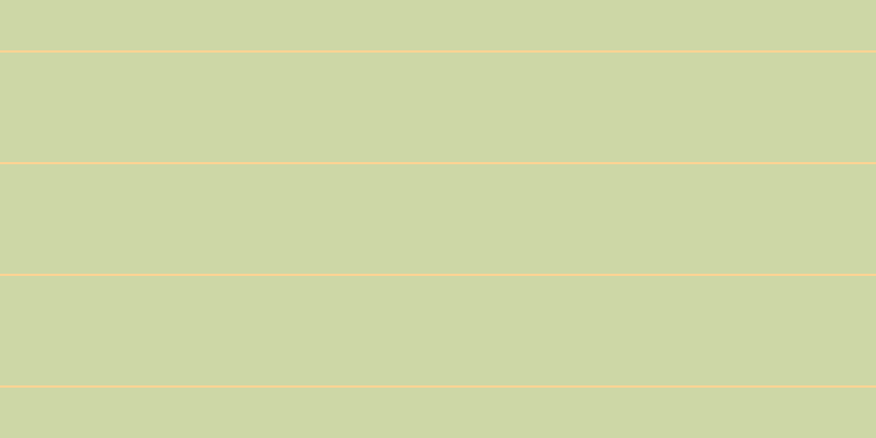 #bdca8b (75%), #fcd393 horizontal lines, two pixels wide, one hundred pixels apart