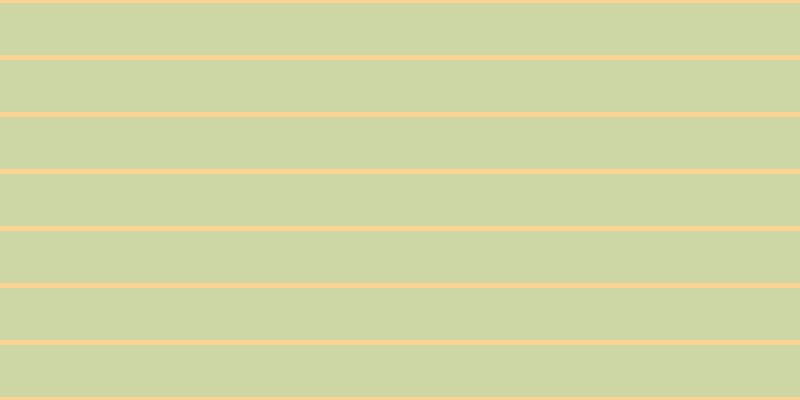 #bdca8b (75%), #fcd393 horizontal lines, five pixels wide, fifty-two pixels apart