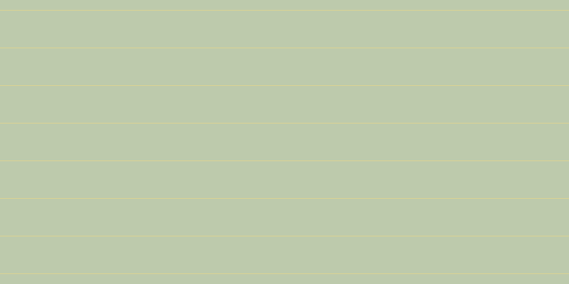 #bdcaac, #dbd393 horizontal lines, one pixels wide, fifty-two pixels apart