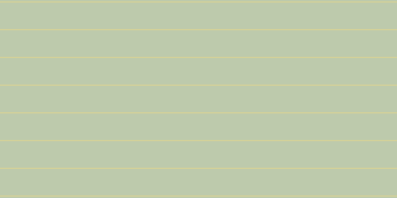 #bdcaac, #dbd393 horizontal lines, two pixels wide, fifty-four pixels apart