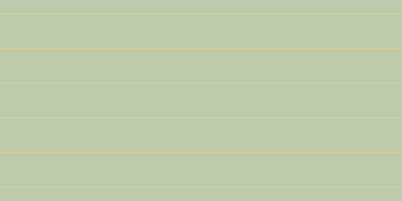 #bdcaac, #dbd393 horizontal lines, two pixels wide, sixty-seven pixels apart