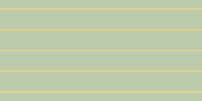 #bdcaac, #dbd393 horizontal lines, seven pixels wide, seventy-five pixels apart