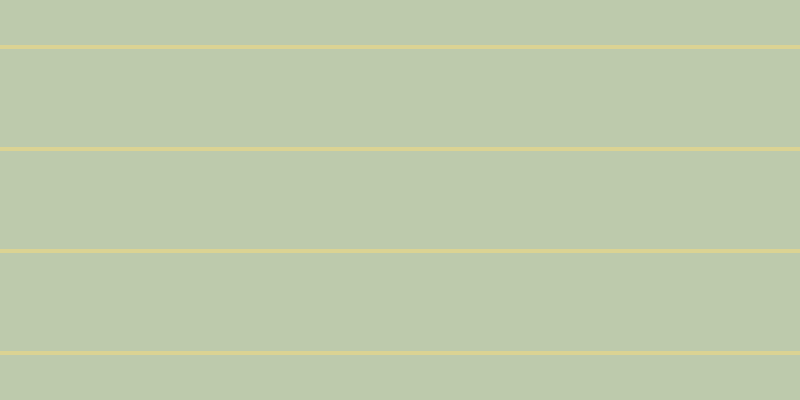 #bdcaac, #dbd393 horizontal lines, four pixels wide, ninety-eight pixels apart
