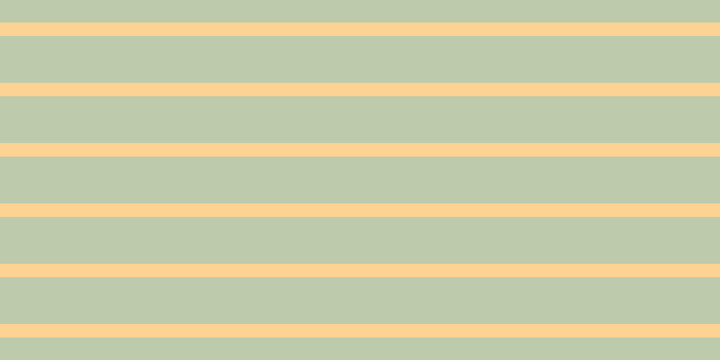 #bdcaac, #fcd393 horizontal lines, fifteen pixels wide, fifty-two pixels apart