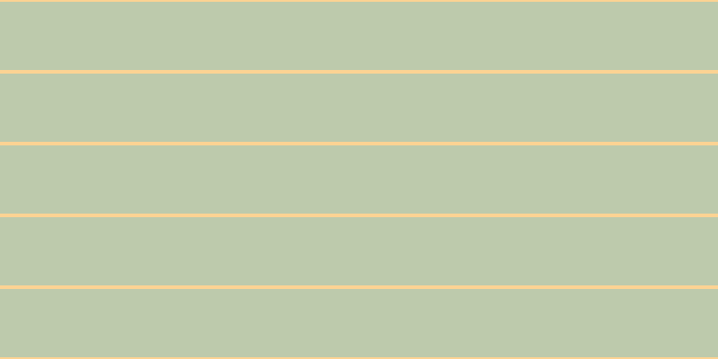 #bdcaac, #fcd393 horizontal lines, four pixels wide, seventy-six pixels apart