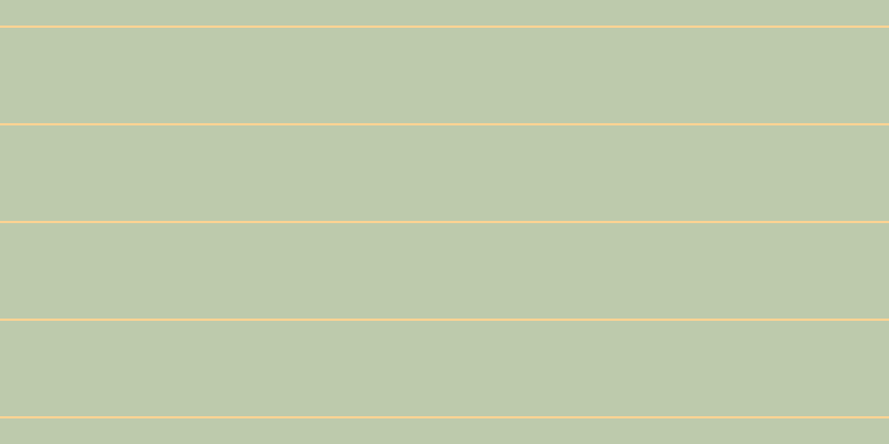 #bdcaac, #fcd393 horizontal lines, two pixels wide, eighty-six pixels apart