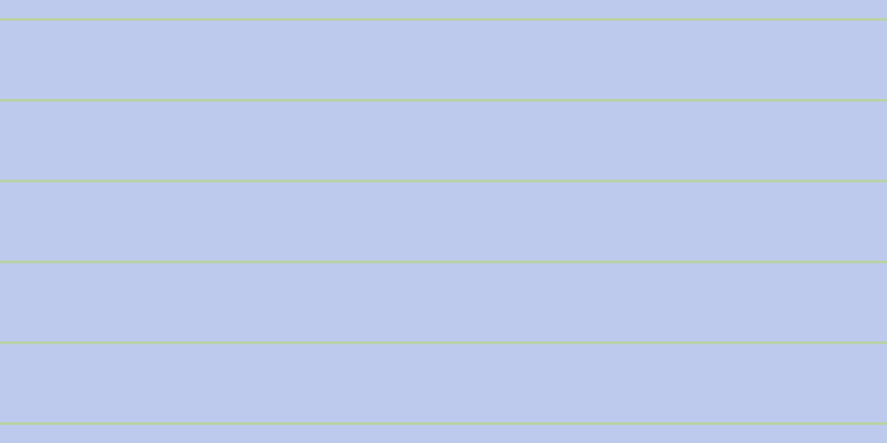 #bdcaee, #bad393 horizontal lines, two pixels wide, seventy-one pixels apart