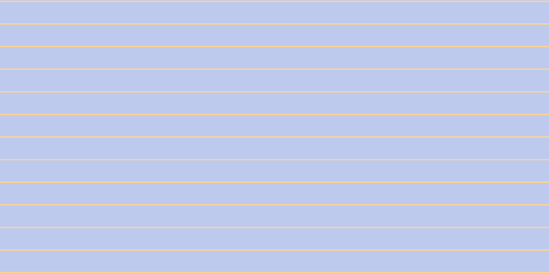 #bdcaee, #fcd393 horizontal lines, two pixels wide, thirty-one pixels apart