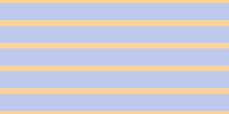 #bdcaee, #fcd393 horizontal lines, twenty pixels wide, sixty pixels apart