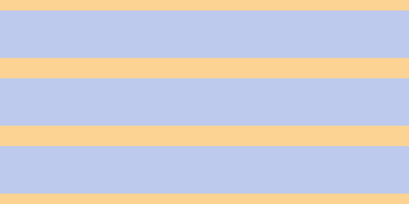 #bdcaee, #fcd393 horizontal lines, forty pixels wide, ninety-three pixels apart