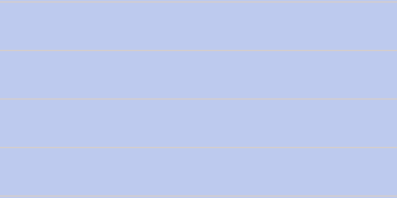 #bdcaee, #fcd393 horizontal lines, one pixels wide, ninety-seven pixels apart