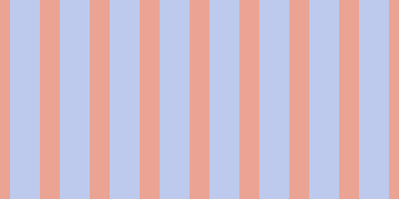 #bdcaee, #eba393 vertical lines, forty pixels wide, sixty pixels apart