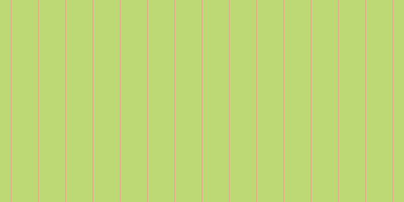 #bdd976, #eba393 vertical lines, two pixels wide, fifty-two pixels apart