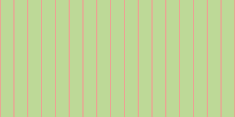 #bdd997, #eba393 vertical lines, four pixels wide, forty-three pixels apart