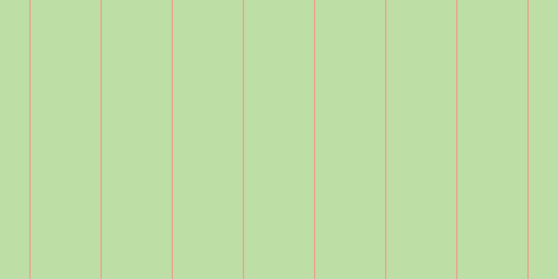 #bddea5, #eba393 vertical lines, two pixels wide, one hundred pixels apart