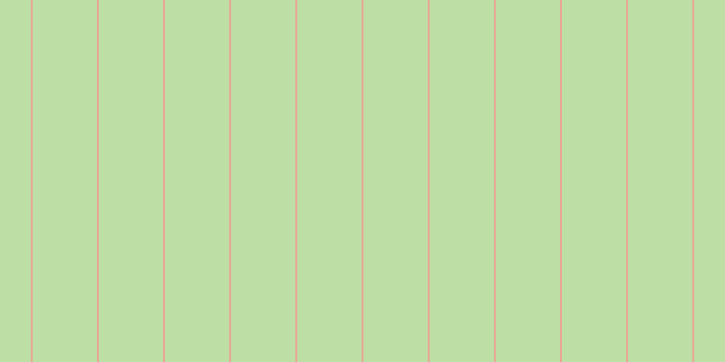 #bddea5, #eba393 vertical lines, two pixels wide, seventy-one pixels apart