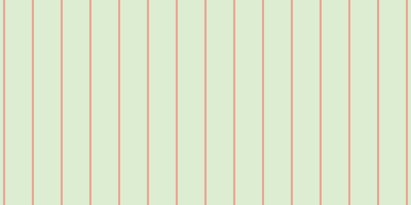 #bddea5 (50%), #eba393 vertical lines, four pixels wide, fifty-two pixels apart