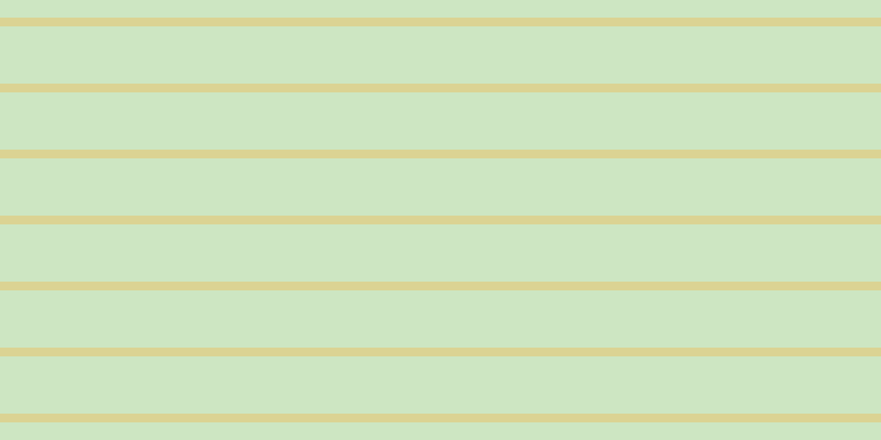 #bddeae (75%), #dbd393 horizontal lines, eight pixels wide, fifty-two pixels apart