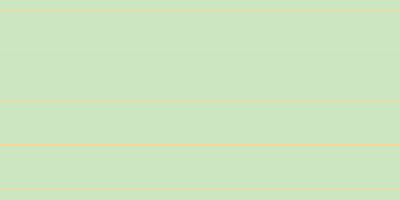 #bddeae (75%), #fcd393 horizontal lines, two pixels wide, eighty-seven pixels apart