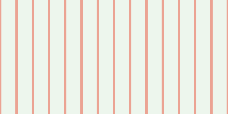 #bddebd (25%), #eba393 vertical lines, eight pixels wide, forty-nine pixels apart