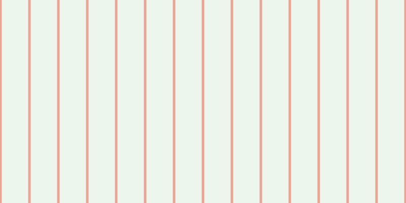 #bddebd (25%), #eba393 vertical lines, five pixels wide, fifty-two pixels apart