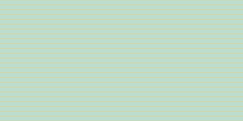 #bddece, #dbd393 horizontal lines, two pixels wide, fourteen pixels apart