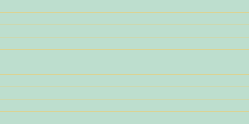 #bddece, #dbd393 horizontal lines, two pixels wide, thirty-eight pixels apart