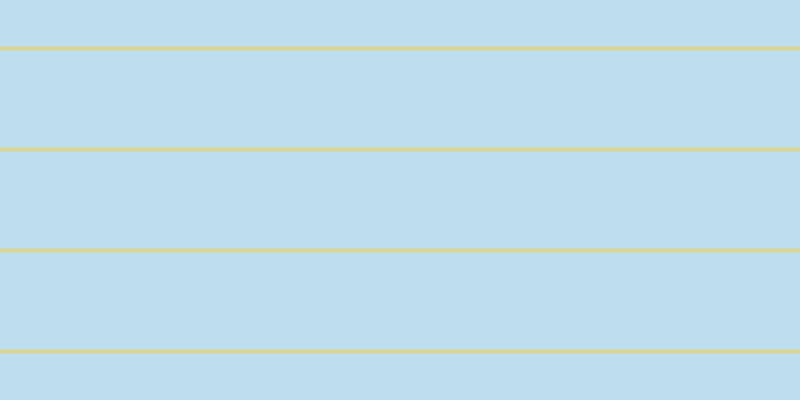 #bddeef, #dbd393 horizontal lines, four pixels wide, ninety-seven pixels apart