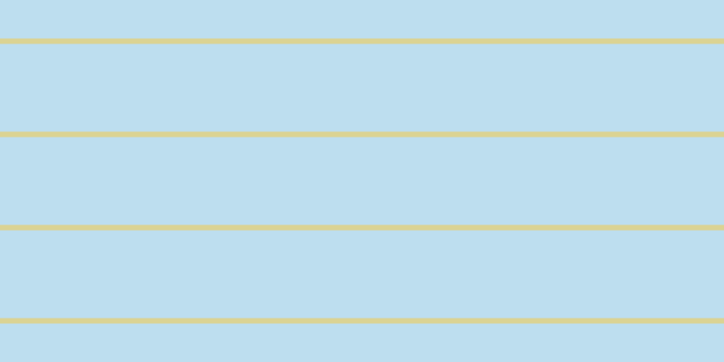 #bddeef, #dbd393 horizontal lines, six pixels wide, ninety-seven pixels apart