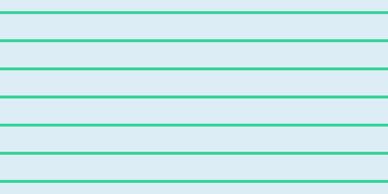 #bddef0 (50%), #36d393 horizontal lines, six pixels wide, fifty-two pixels apart