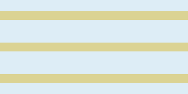 #bddef0 (50%), #dbd393 horizontal lines, thirty-eight pixels wide, ninety-seven pixels apart