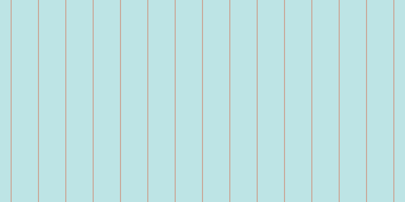 #bde4e5, #caa393 vertical lines, two pixels wide, fifty-two pixels apart