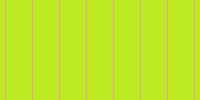 #bdea21, #eba393 vertical lines, two pixels wide, fifty-two pixels apart