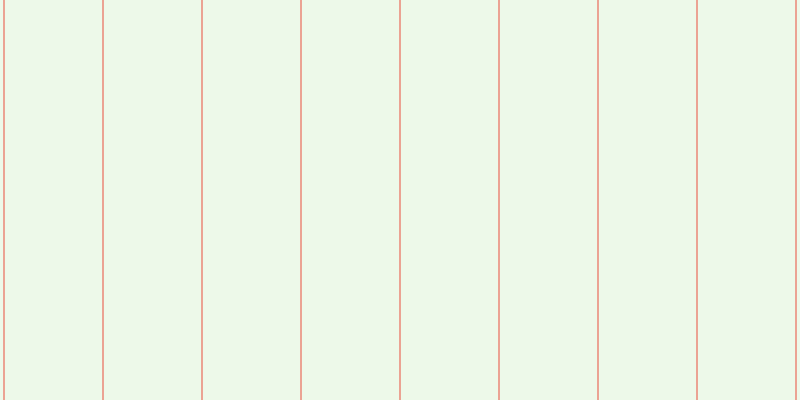 #bdebac (25%), #eba393 vertical lines, two pixels wide, ninety-seven pixels apart