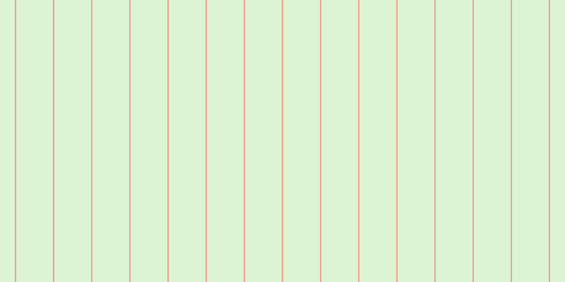#bdebac (50%), #eba393 vertical lines, two pixels wide, fifty-two pixels apart