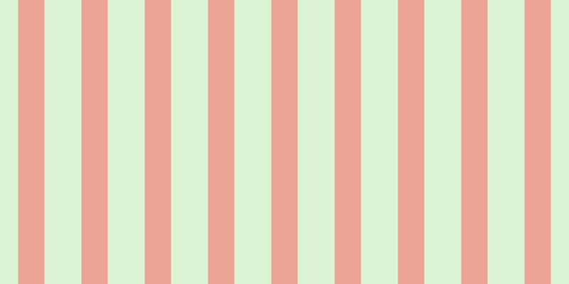 #bdebac (50%), #eba393 vertical lines, thirty-seven pixels wide, fifty-two pixels apart