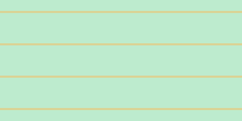 #bdebcd, #dbd393 horizontal lines, seven pixels wide, one hundred pixels apart