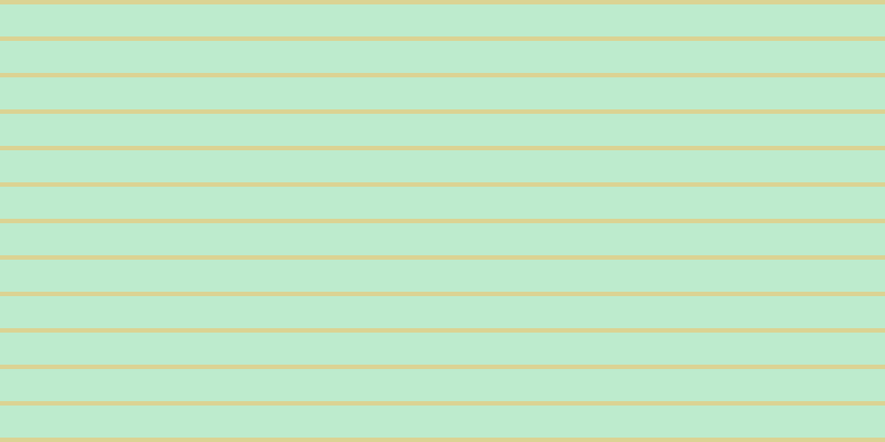 #bdebcd, #dbd393 horizontal lines, four pixels wide, twenty-nine pixels apart