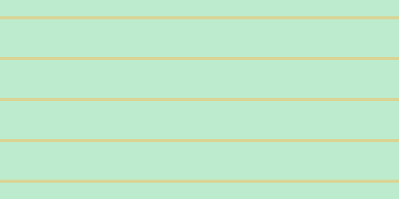 #bdebcd, #dbd393 horizontal lines, six pixels wide, seventy-six pixels apart