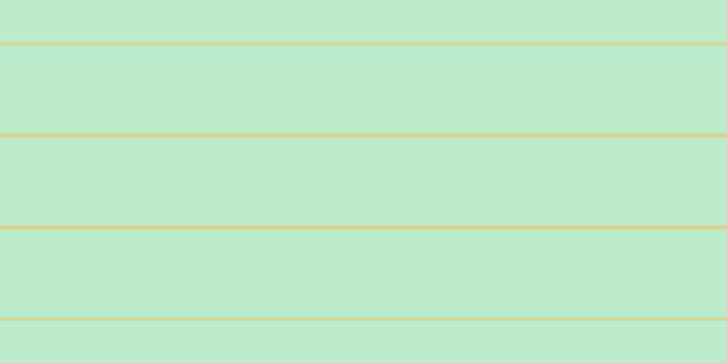 #bdebcd, #dbd393 horizontal lines, four pixels wide, ninety-seven pixels apart