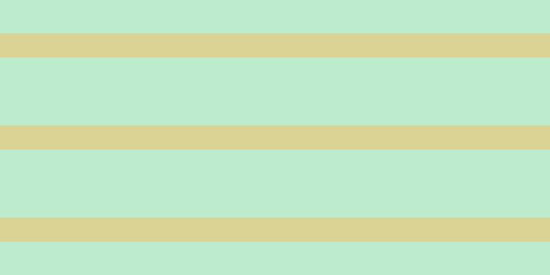 #bdebcd, #dbd393 horizontal lines, thirty-five pixels wide, ninety-nine pixels apart