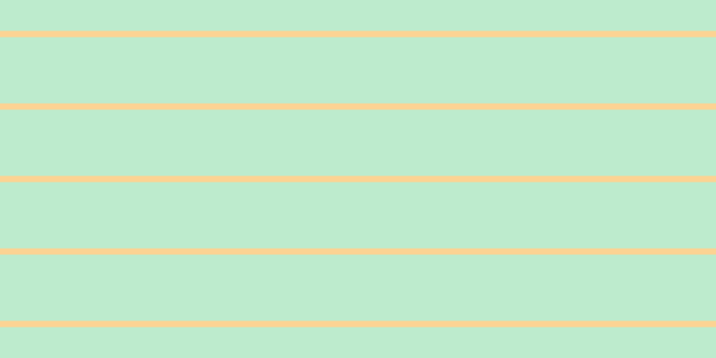 #bdebcd, #fcd393 horizontal lines, seven pixels wide, seventy-four pixels apart