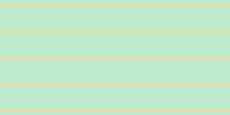 #bdebcd, #fcd393 horizontal lines, seven pixels wide, eighty-four pixels apart